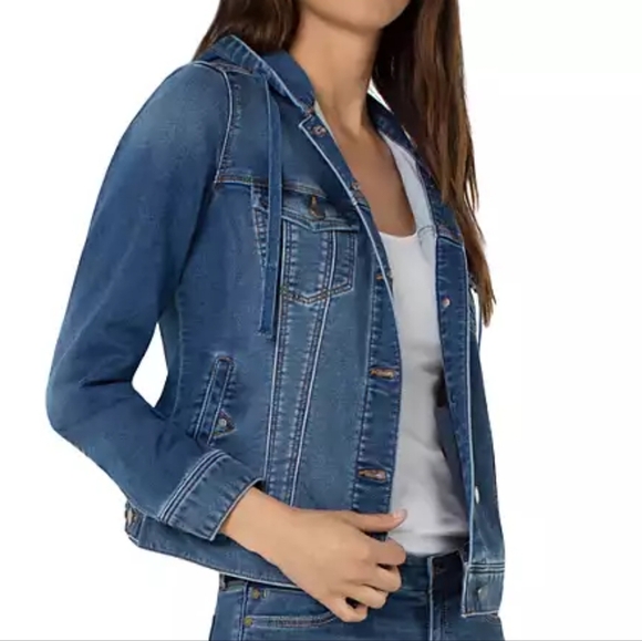 Liverpool Los Angeles Hooded Denim Jacket - Picture 6 of 16